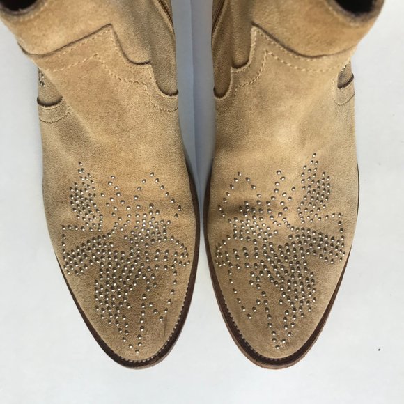 Steven by Steve Madden Suede Western Studded Boots - Picture 5 of 10